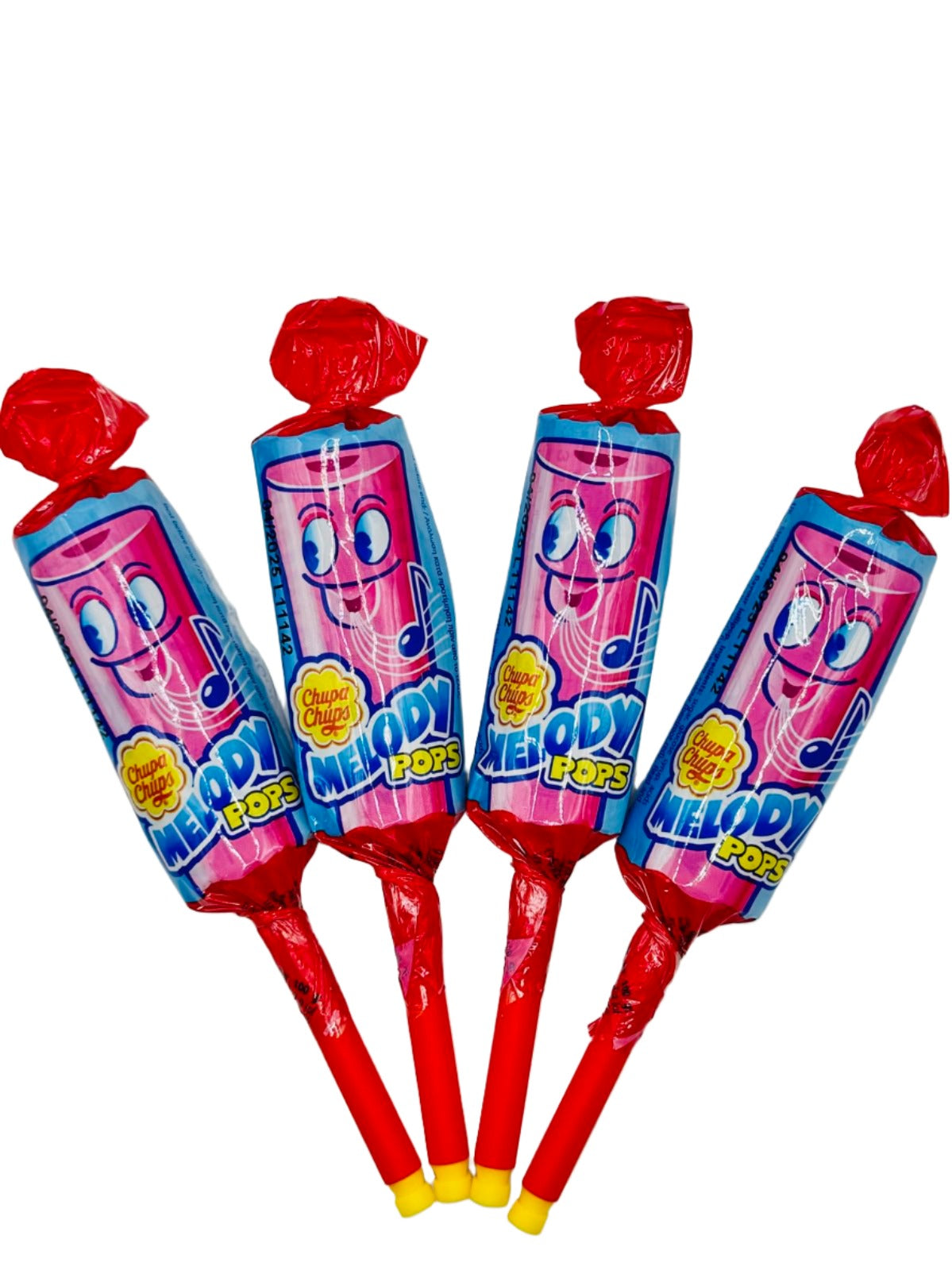 Chupa Chups Strawberry Melody Pops 4 Pack - 15g (4x15g)