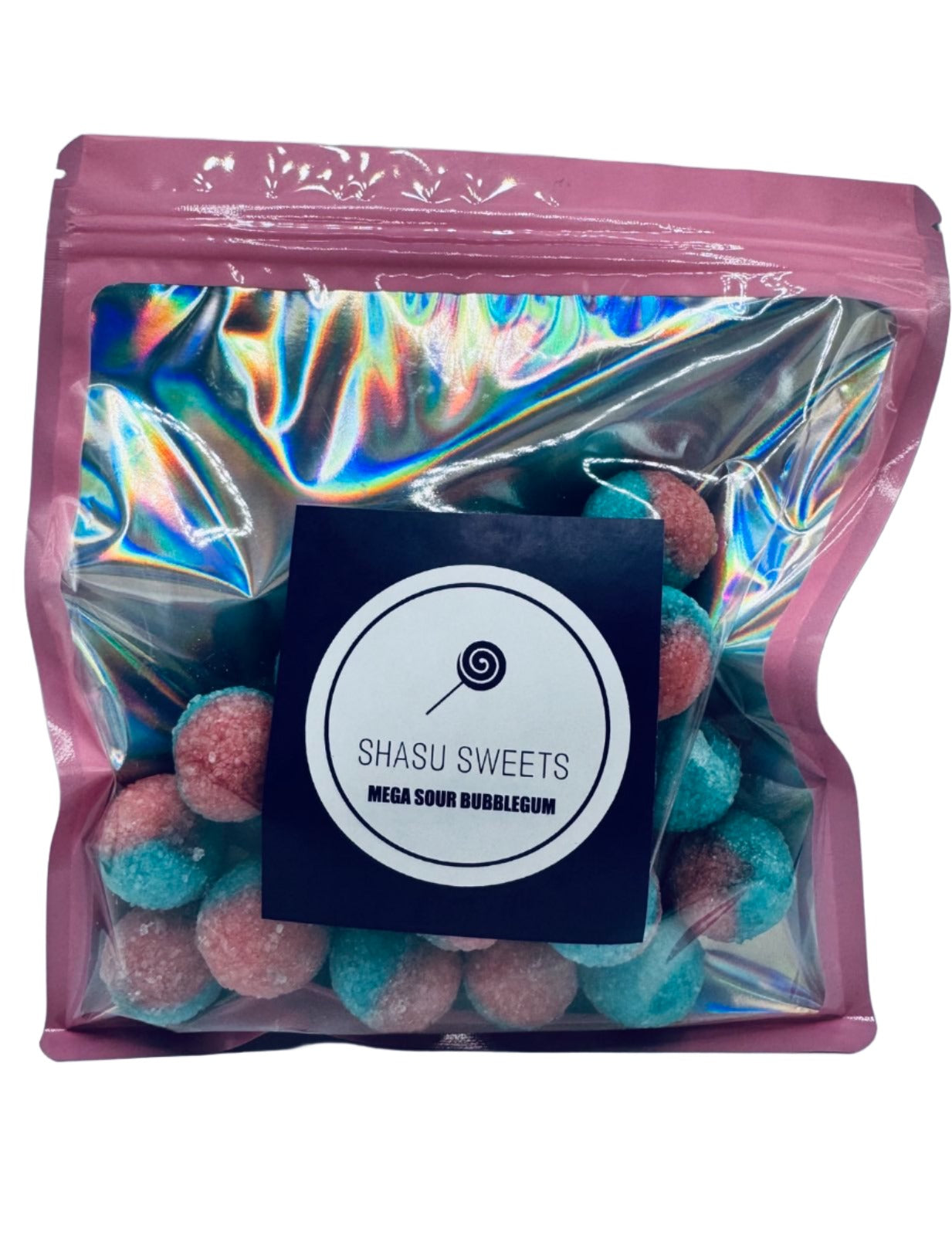 Shasu Sweets Mega Sour Bubblegum Bombs 500g